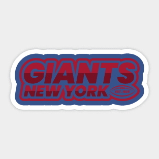 New York Giants 4 Sticker